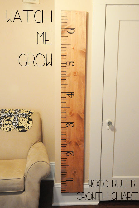 Wooden Ruler Measuring Chart