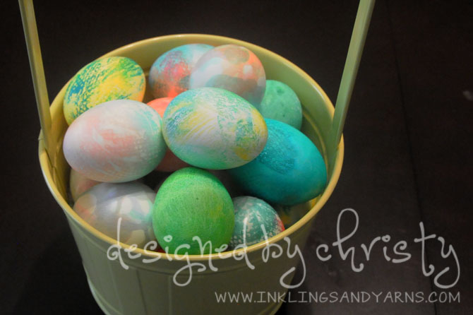 Dyed Easter Eggs | www.inklingsandyarns.com