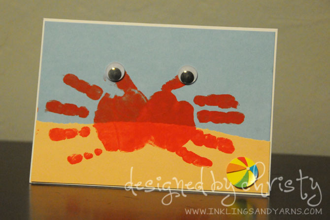 hand print card