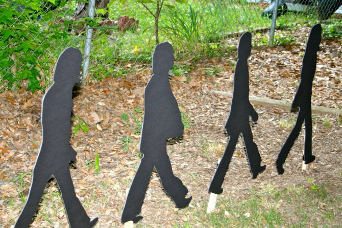 Beatles Birthday Party Abbey Road Silhouettes | www.inklingsandyarns.com