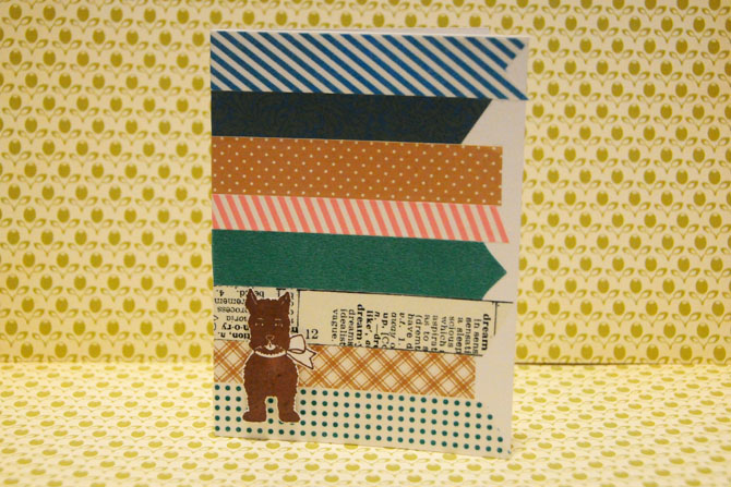 Scottie Dog and Washi Tape