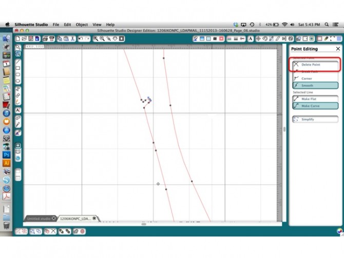 Delete Points in Silhouette Studio | www.inklingsandyarns.com