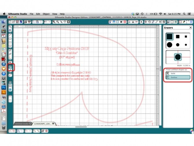 Silhouette Studio Eraser Tool | www.inklingsandyarns.com