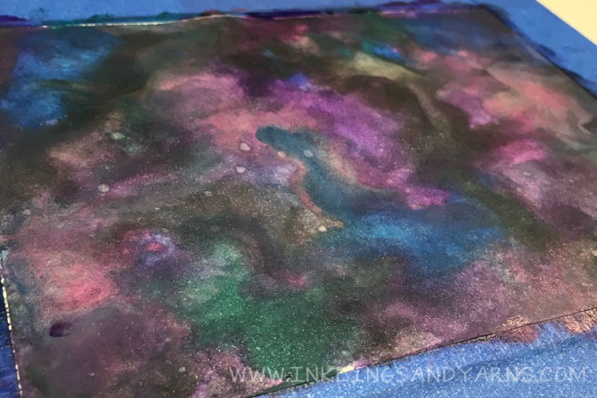 Watercolor Galaxy Closeup