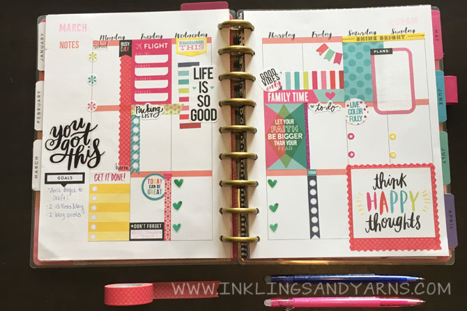 Finished Planner Spread