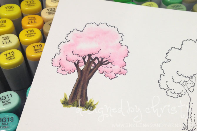 Copic Marker Cherry Blossom